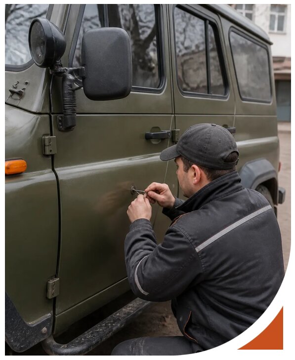 Профессиональное вскрытие автомобиля УАЗ без повреждений в Сердобске